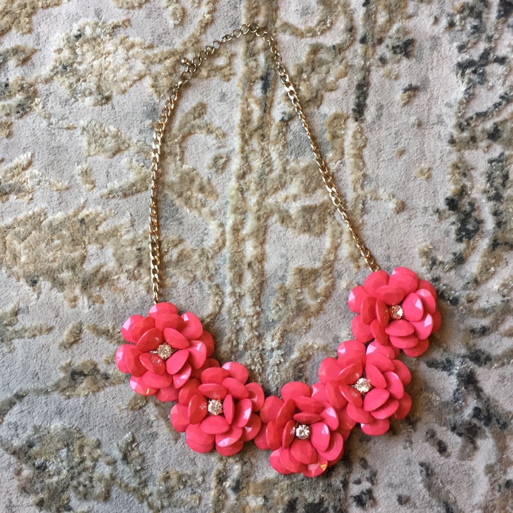 Pink Flower Necklace